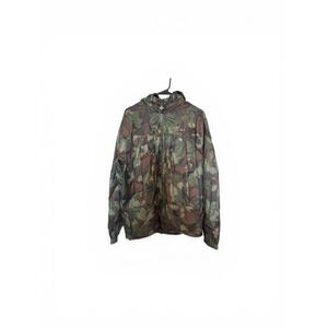 LRG‎ Mens Camouflage Windbreaker Hooded Tactical Jacket Green Brown